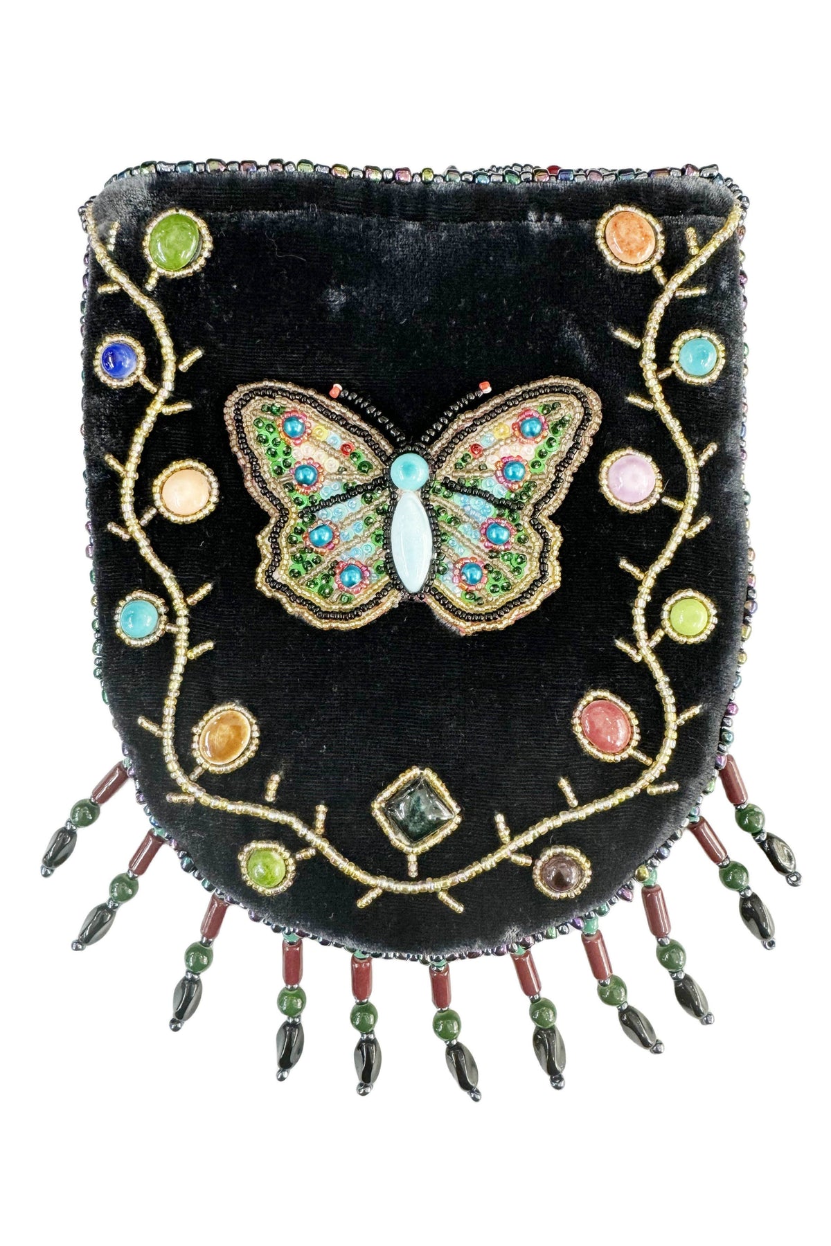 Butterfly Pattern Velvet Crossbody Bag LUG - view 3