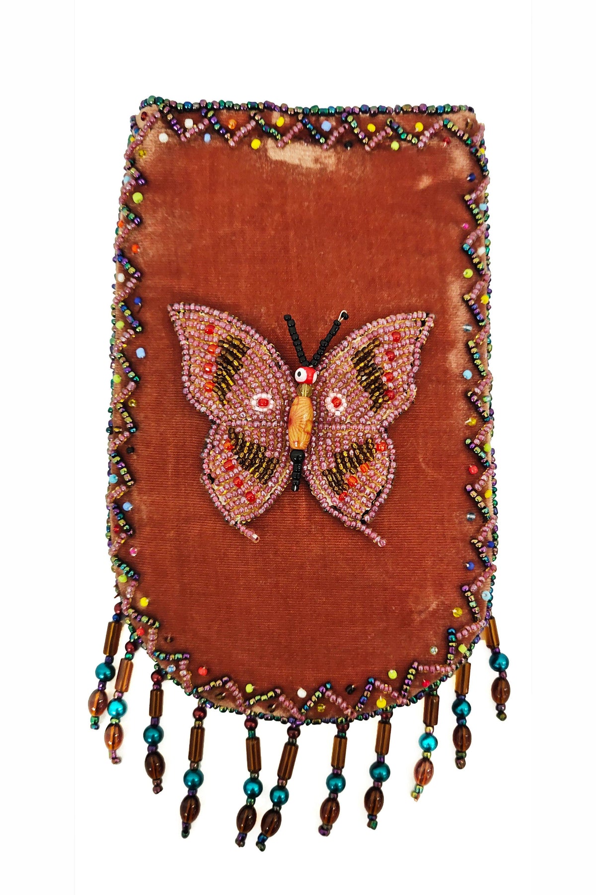 Butterfly Pattern Velvet Crossbody Bag VXL0609-Butterfly - view 7