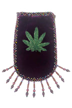 Marijuana Leaf Pattern Velvet Crossbody Bag VXL0609 - view 8