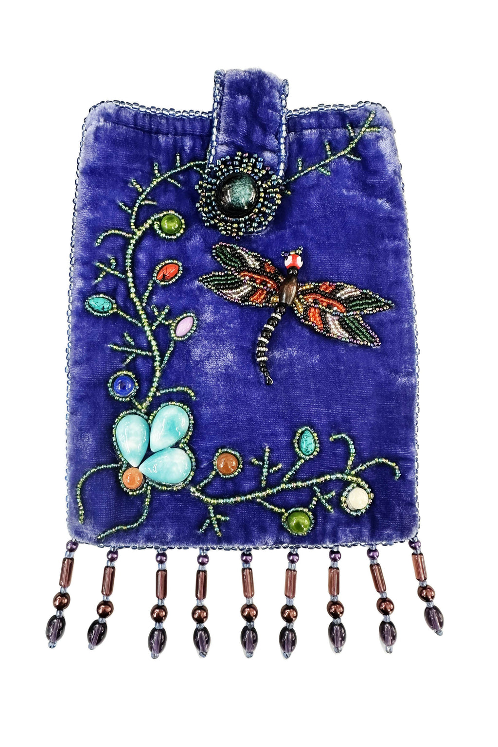 Dragonfly Rectangular Velvet Crossbody VBG15 - view 11