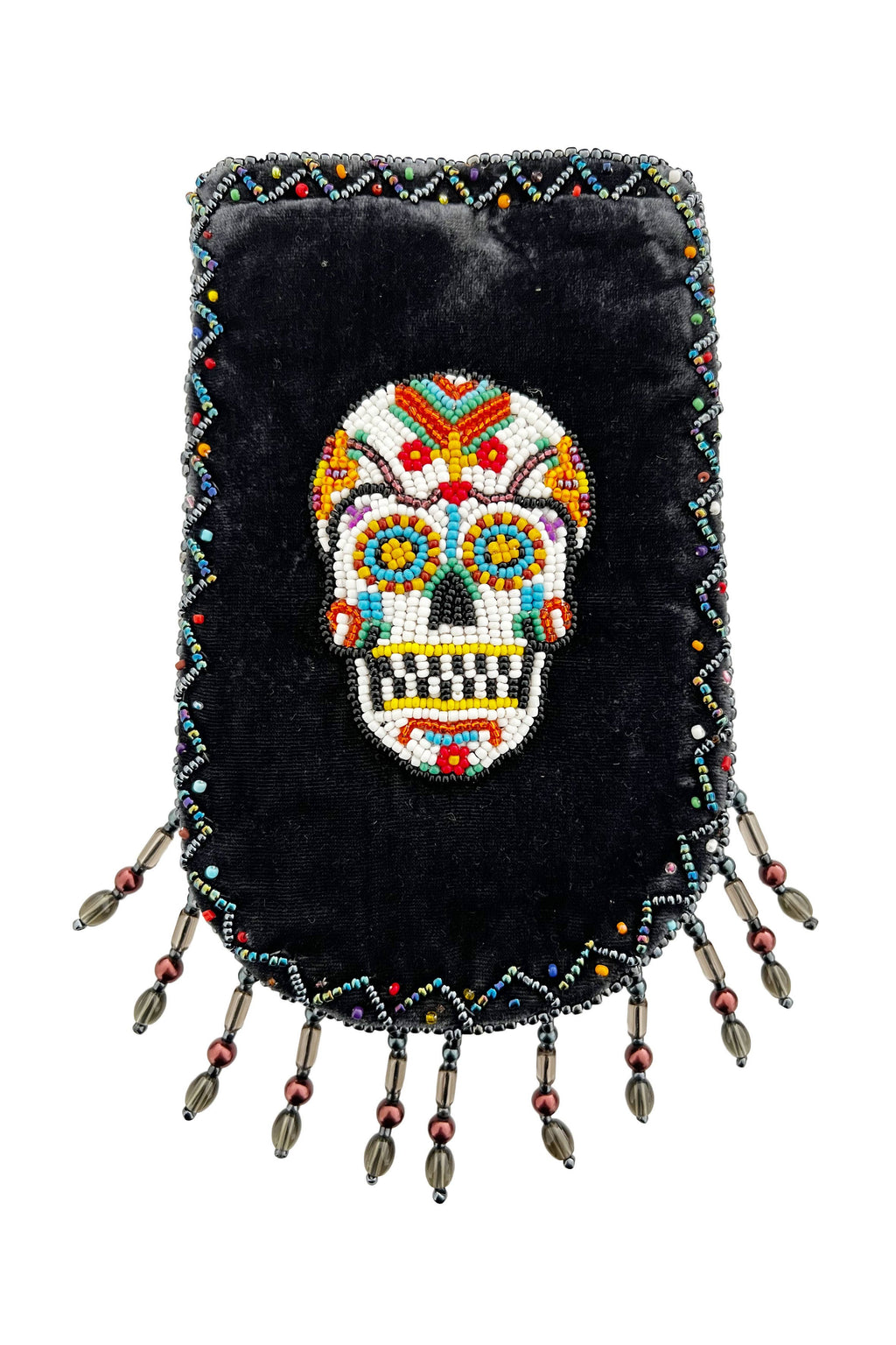 Skull Pattern Velvet Crossbody Bags VXL0609 - view 9