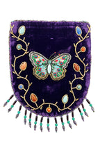 Butterfly Pattern Velvet Crossbody Bag LUG - view 6