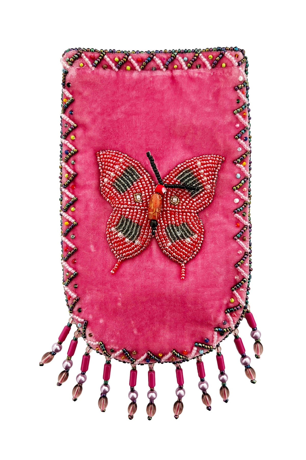 Butterfly Pattern Velvet Crossbody Bag VXL0609-Butterfly - view 5