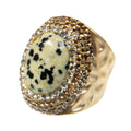 Dalmentioner Pavé Cocktail Ring R2533 - view 2