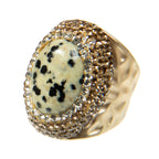 Dalmentioner Pavé Cocktail Ring R2533 - view 2