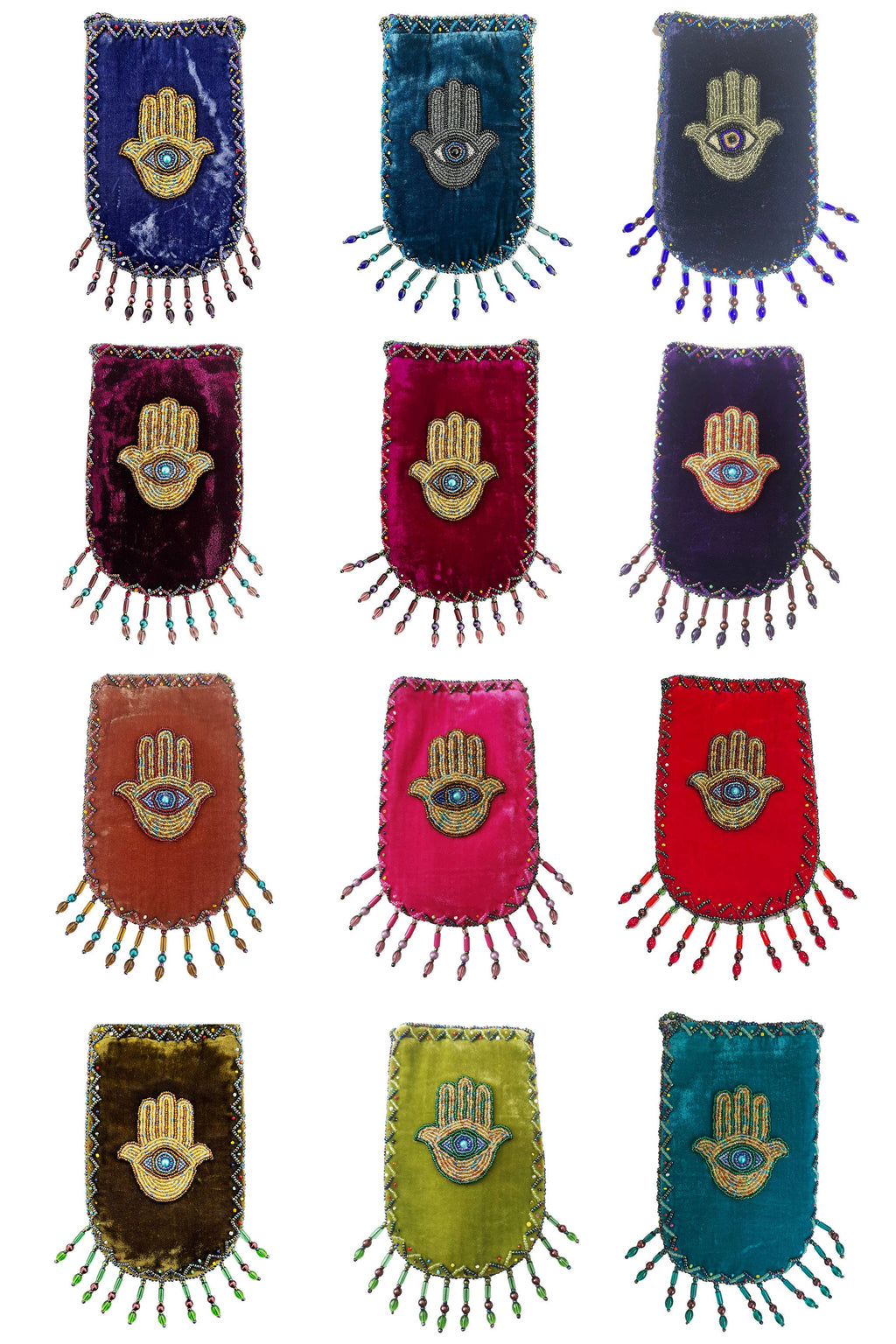 Palm Pattern Velvet Crossbody Bags VXL0609 - view 11