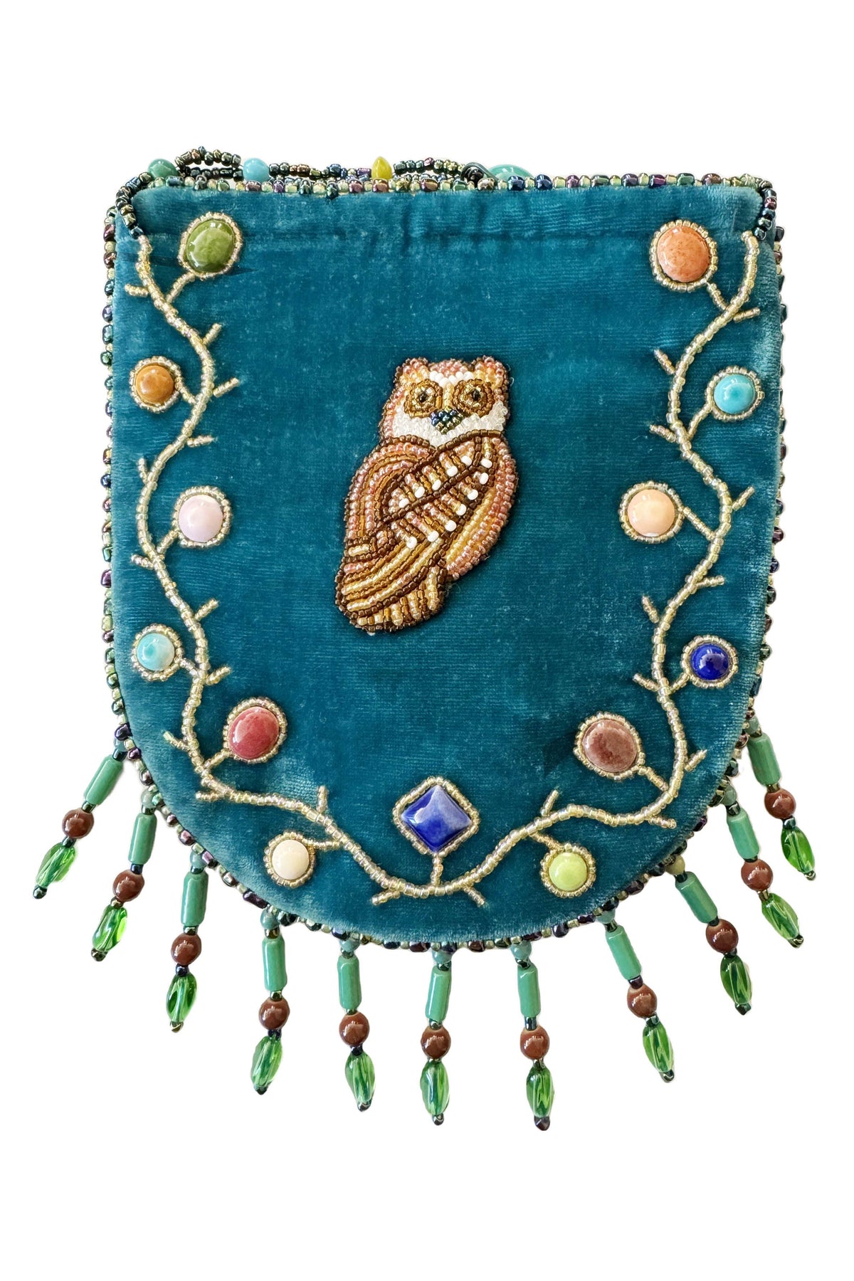 Owl Pattern Velvet Crossbody Mug - view 2