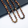 Red Turquoise Round Stone Beaded Necklace N3180