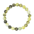 Grass Yellow Jasper Stone Stretch Bracelet B2976-8MM