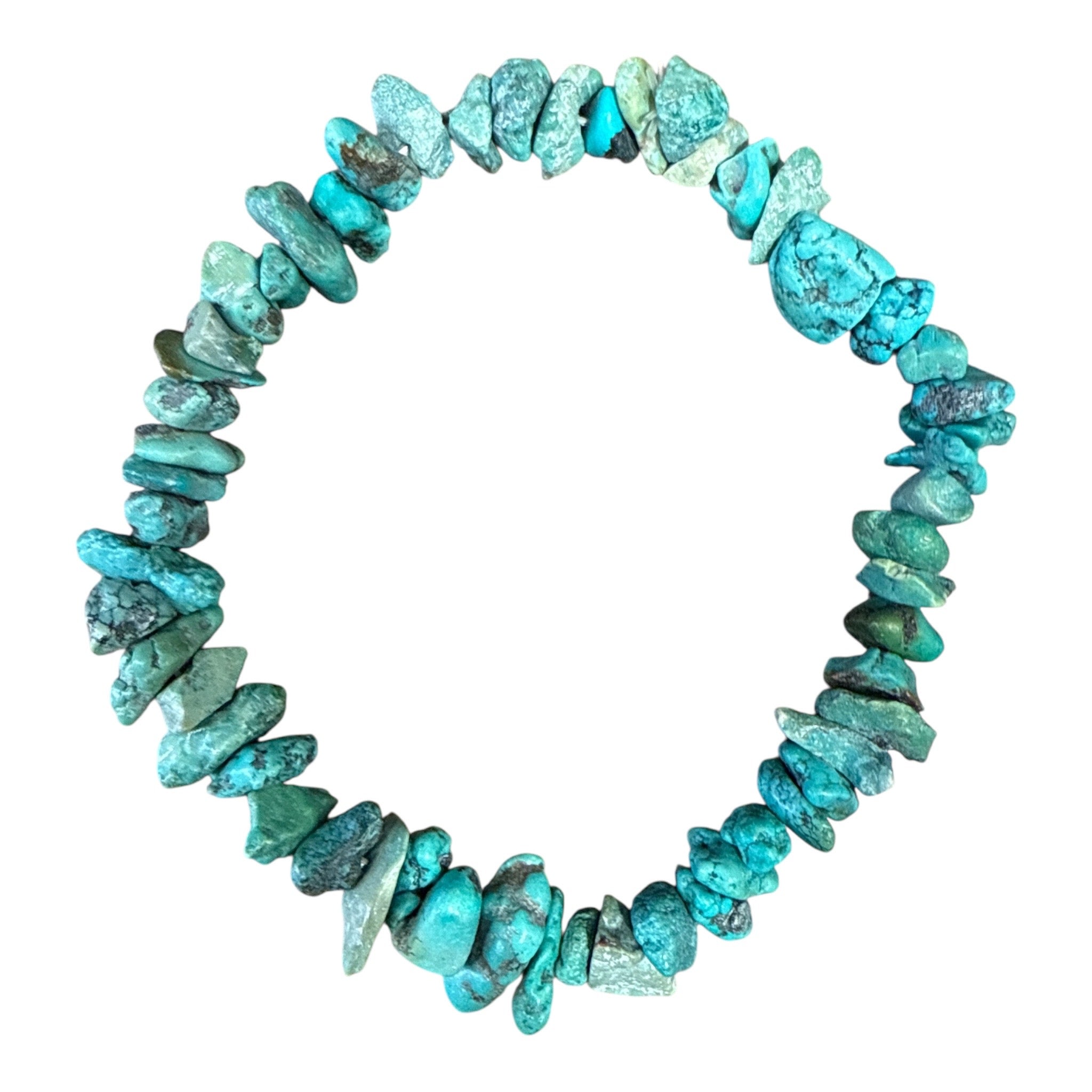 Turquoise Gemstone Chip Bracelet VPI0011