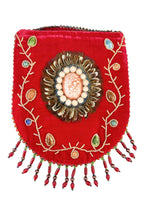 Feather Pattern Velvet Crossbody Bag LUG-FeatherGem - view 12