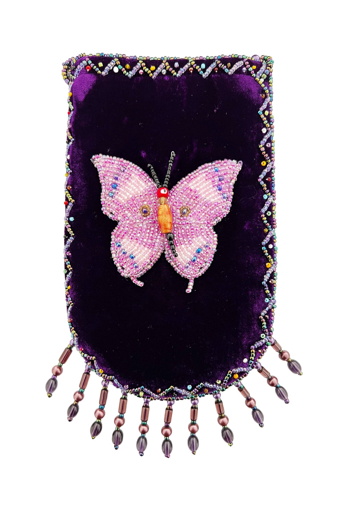 Butterfly Pattern Velvet Crossbody Bag VXL0609-Butterfly - view 16