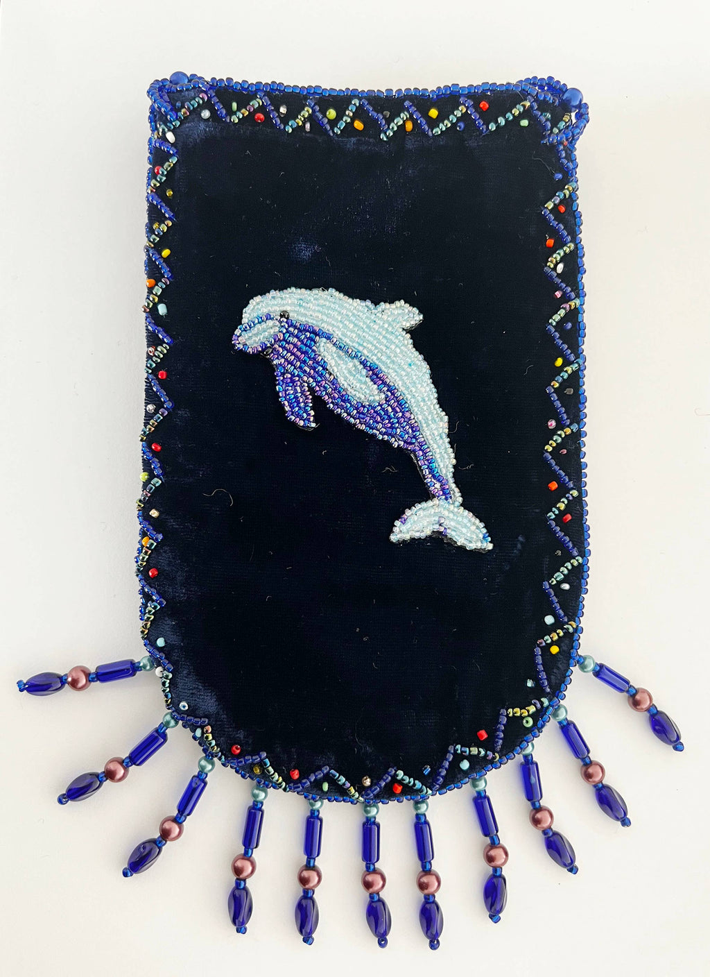 Dolphin Pattern Velvet Crossbody Bags VXL0609-Dolphin - view 3