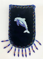 Dolphin Pattern Velvet Crossbody Bags VXL0609-Dolphin - view 3