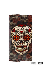 Floral Skull Print Hand Stitch Wallet HB0582 - NO.123
