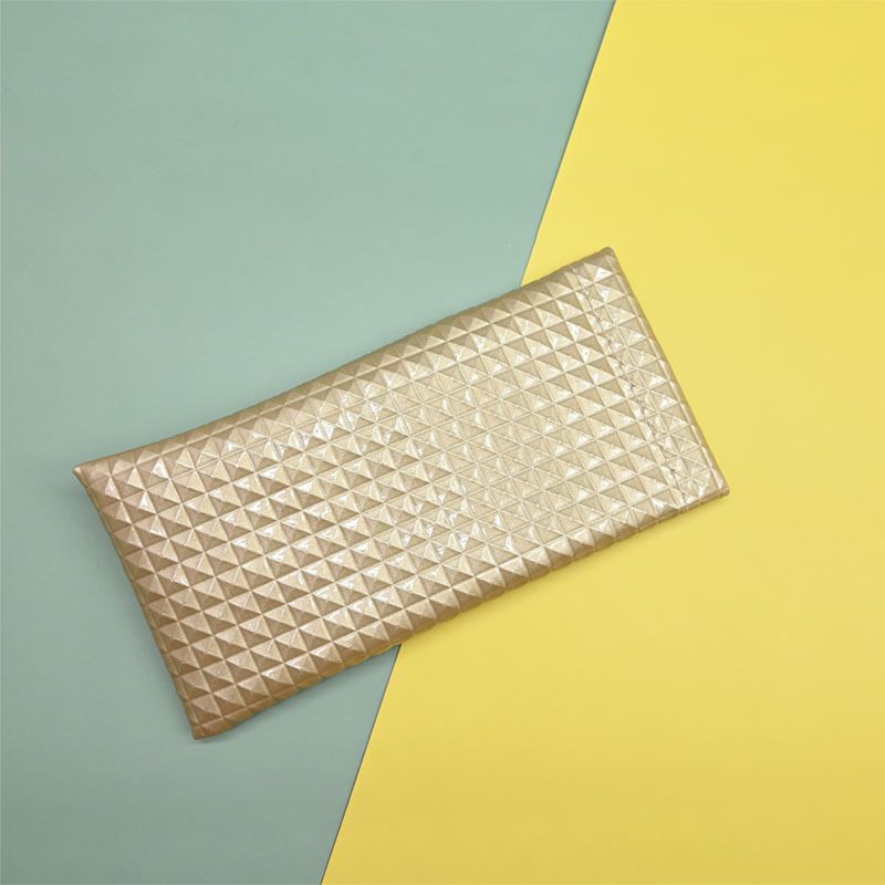 Diamond Grid Pattern Glasses PU Protecting Case HB2695