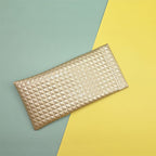Diamond Grid Pattern Glasses PU Protecting Case HB2695