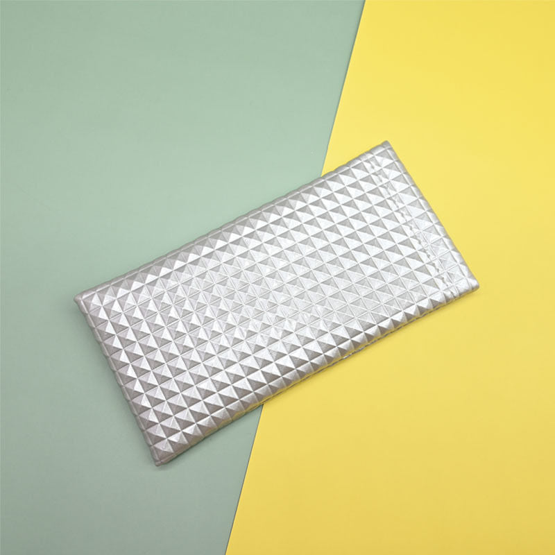Diamond Grid Pattern Glasses PU Protecting Case HB2695