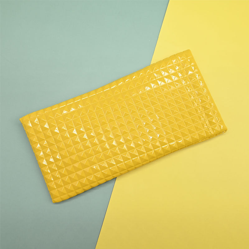 Diamond Grid Pattern Glasses PU Protecting Case HB2695