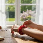 Red Coral Stone Bracelet VPI0044 - view 2