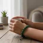 Green Aventurine Braided Bracelet B4262 -12MM
