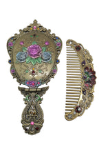 Classical Rose Metal Mirror Set M0406