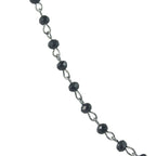 Crystal Beads Chain Necklace N1163-15-GM