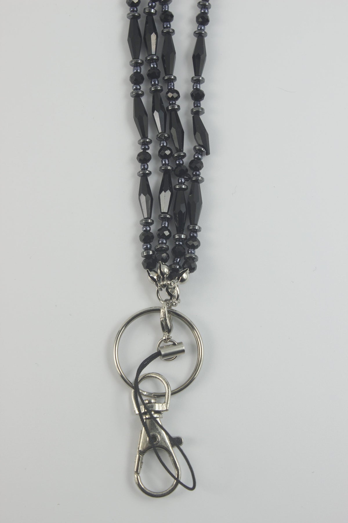 Two Layer Crystal Bead Neck Lanyard N2945