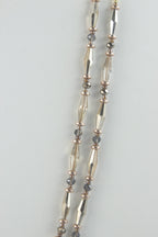 Two Layer Crystal Bead Neck Lanyard N2945