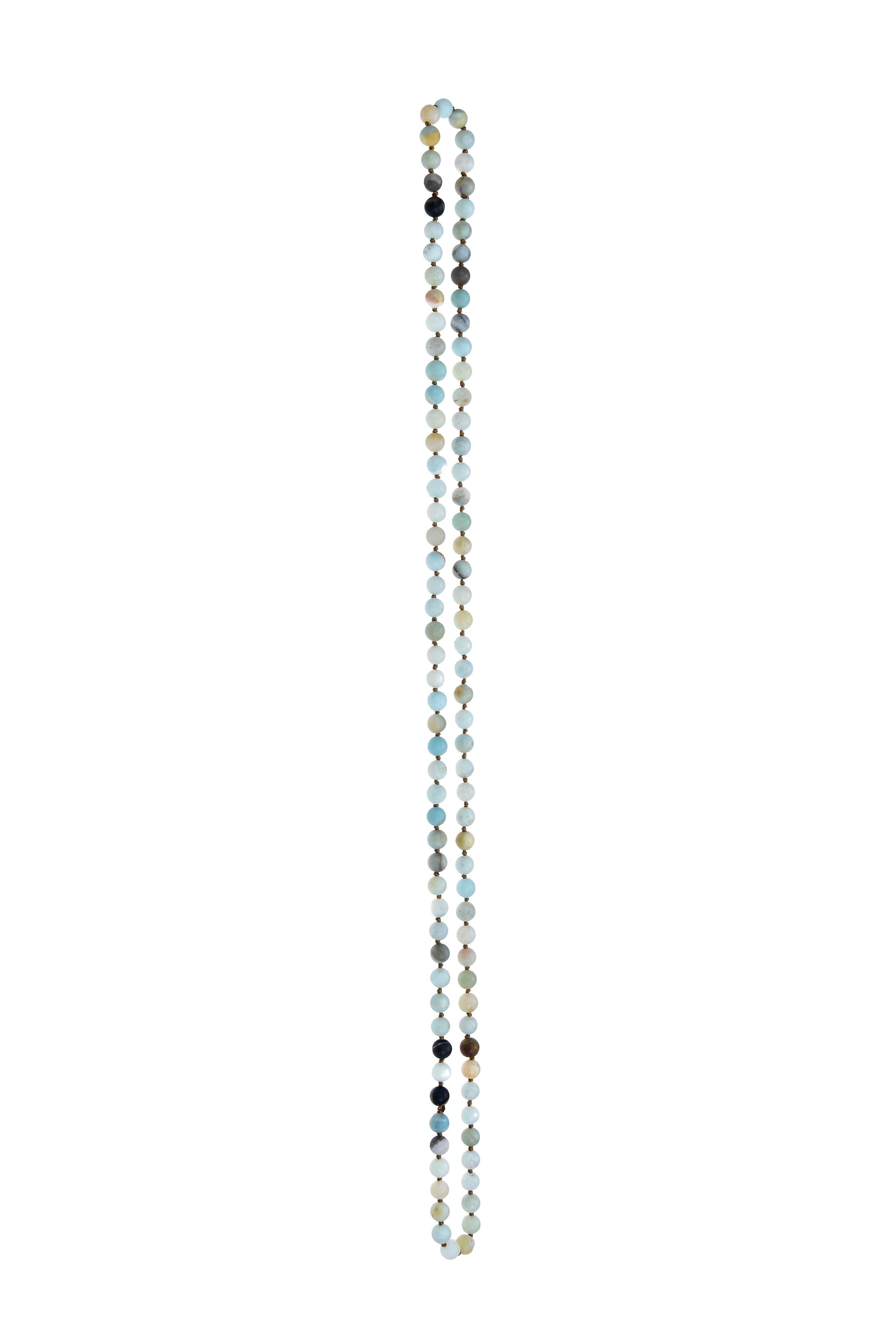 Amazonite Stone Beaded Necklace N3180