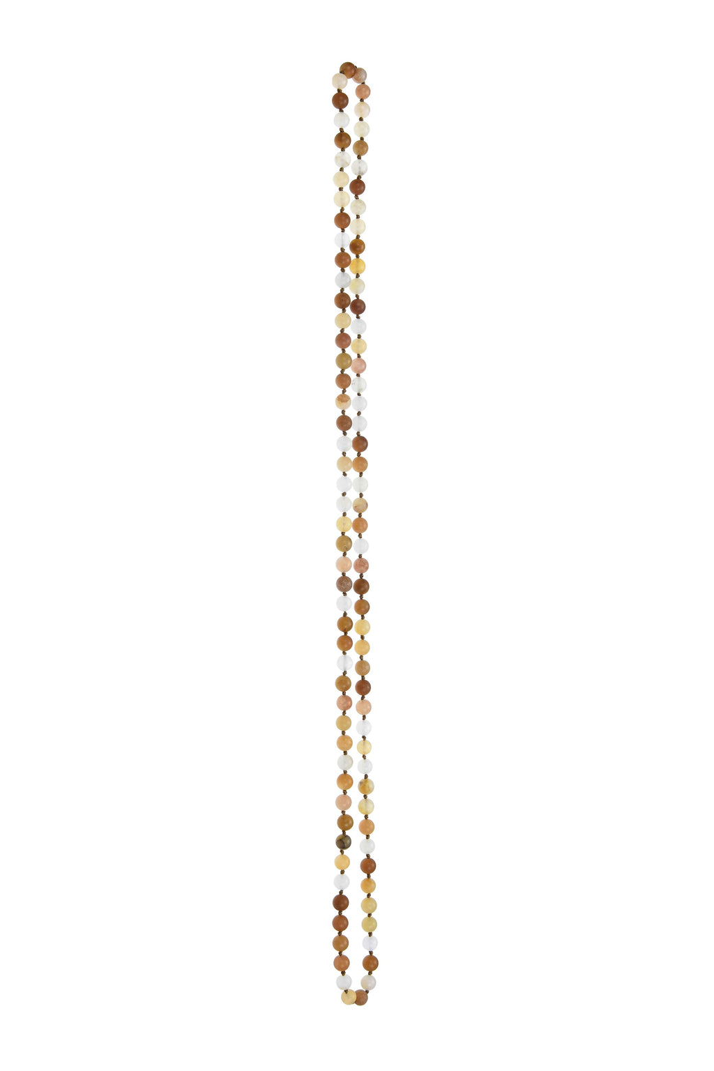 Golden Jade Stone Beaded Necklace N3180