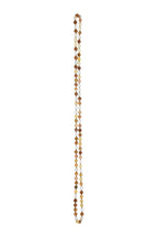 Golden Jade Stone Beaded Necklace N3180