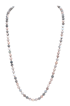 Colored Rhodonite Stone Beaded Necklace N3180