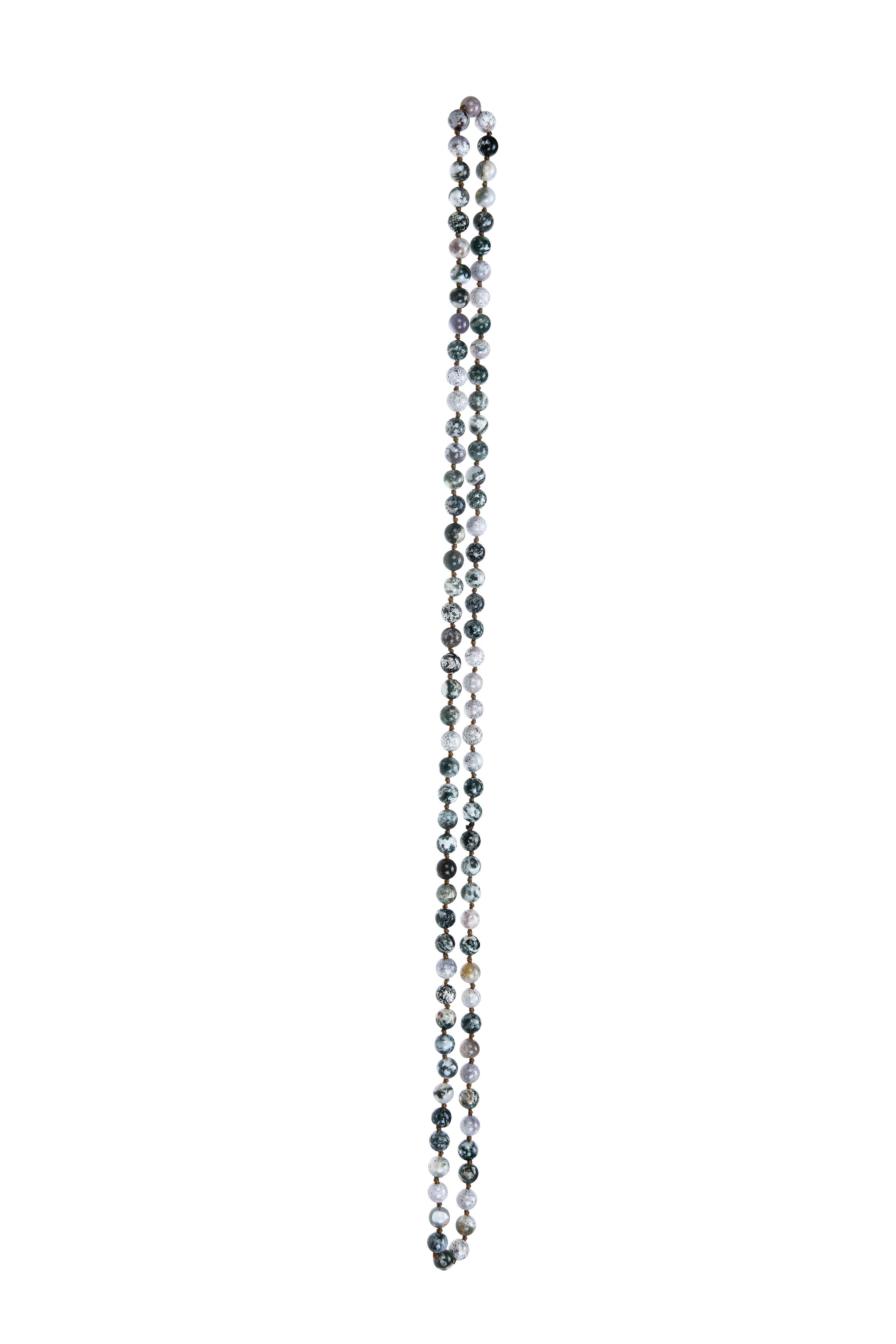 Tree Line Agate Stones Beaded Necklaces N3180